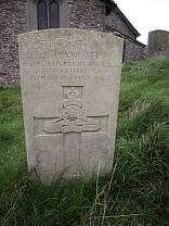 Gravestone of Gunner Basil Pennicott, St John the Baptist Churchyard © Exmoor National Park Authority Gravestone of Gunner Basil Pennicott, St John the Baptist Churchyard © Exmoor National Park Authority