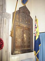 World War One memorial, All Saints Church © Exmoor National Park Authority World War One memorial, All Saints Church © Exmoor National Park Authority